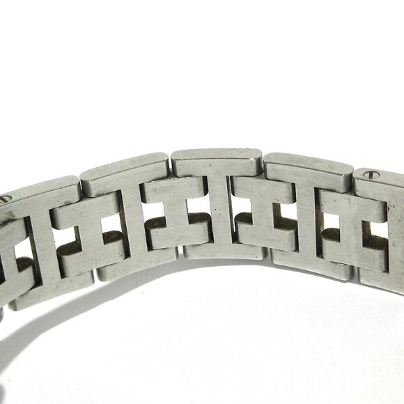 Auth HERMES Clipper CL4.220 1****** Silver Gold Women's Wrist Watch - Picture 11 of 12